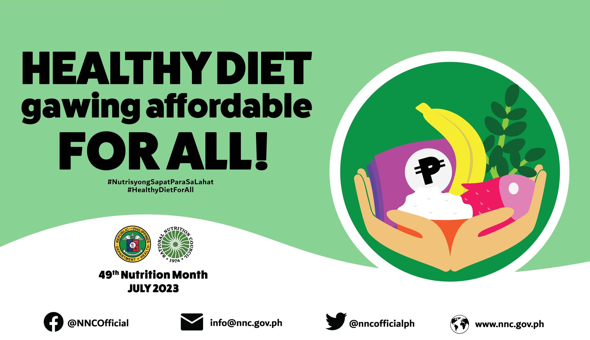 Nutrition Month Theme 2023: “Healthy Diet, Gawing Affordable For All ...